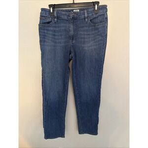 LL Bean Womens Mid Rise Straight Leg Jeans Size 8 Favorite Fit Casual Everyday